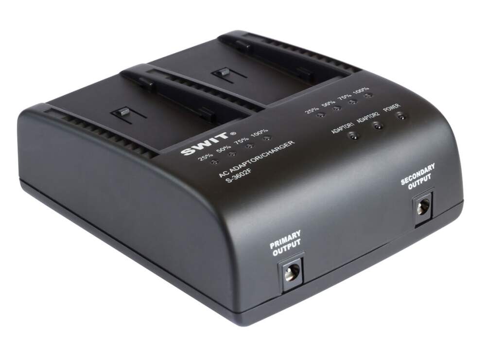 Swit S-3602F - 2-ch Simultaneous Charger for Sony NP-F Mount