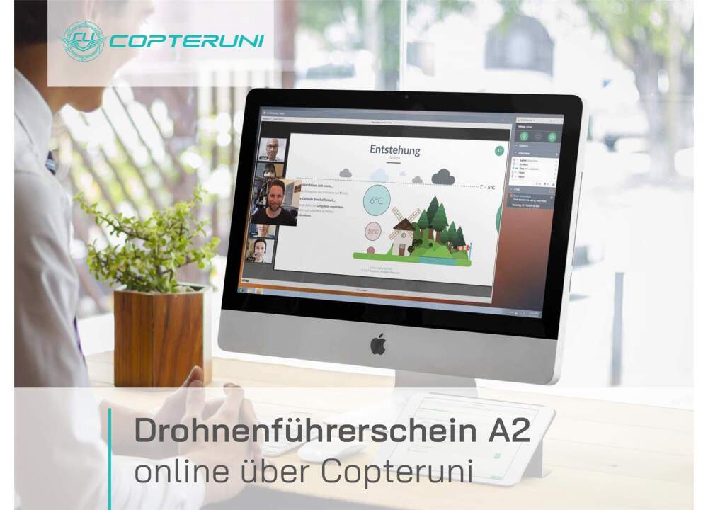 Drohnenführerschein A2 - Online über Copteruni/ p.P.